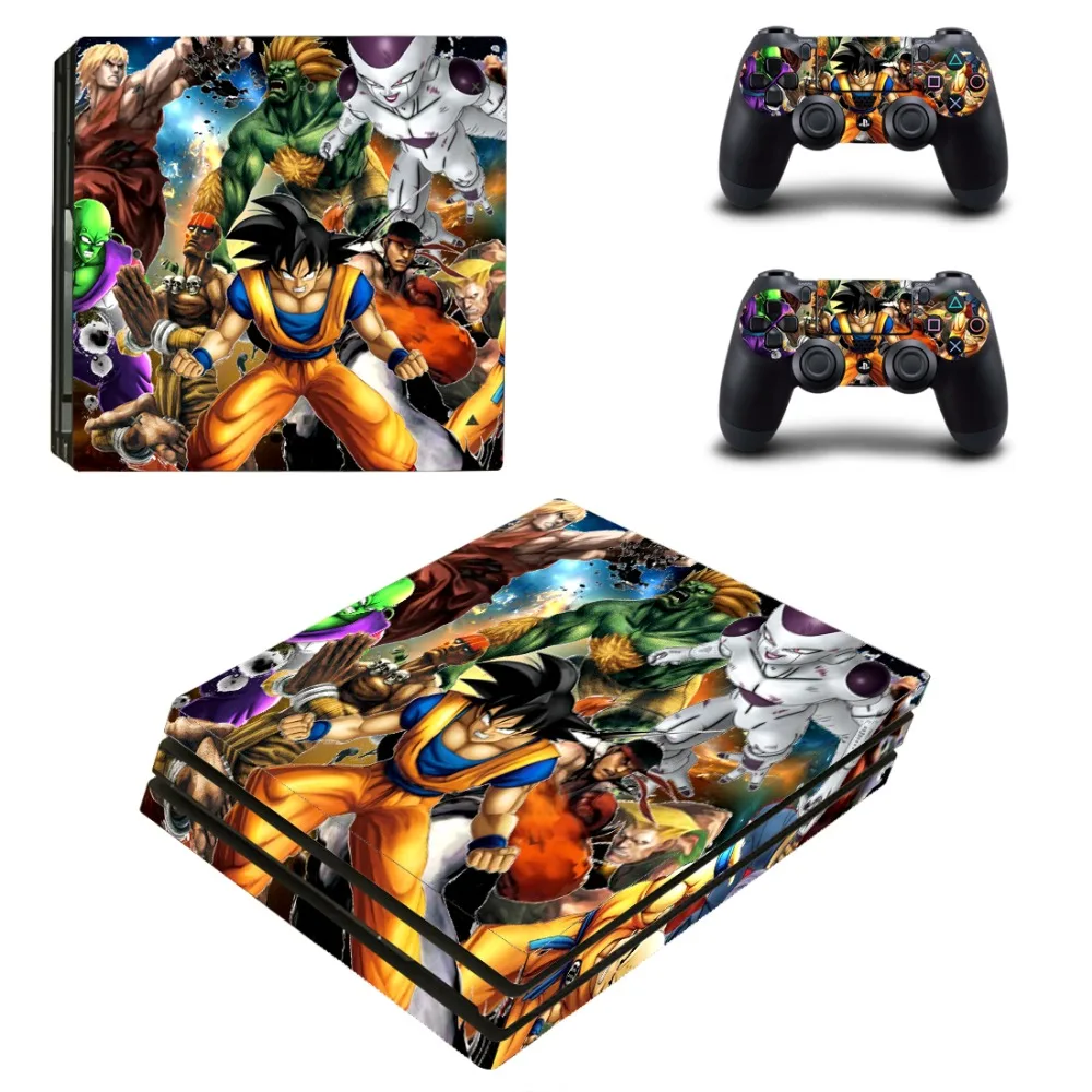 Аниме Dragon Ball Z PS4 Pro наклейка на кожу Виниловая для Sony Playstation 4 консоль и 2