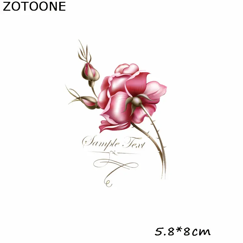 ZOTOONE полоски для одежды с цветочным принтом переноса утюгом кусочек Fleur De Lis