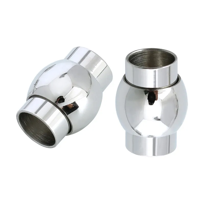 2 шт./лот магнитные застежки-крючки серебристого цвета из нержавеющей стали