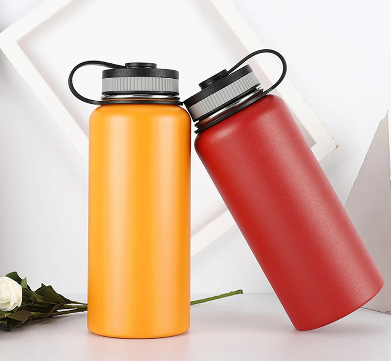 UPORS 500 мл/1000 мл/1200ML304 Термокружка Из Нержавеющей Стали, Термокружка, портативная Термокружка для кофе, чая, кружка для путешествий с крышкой
