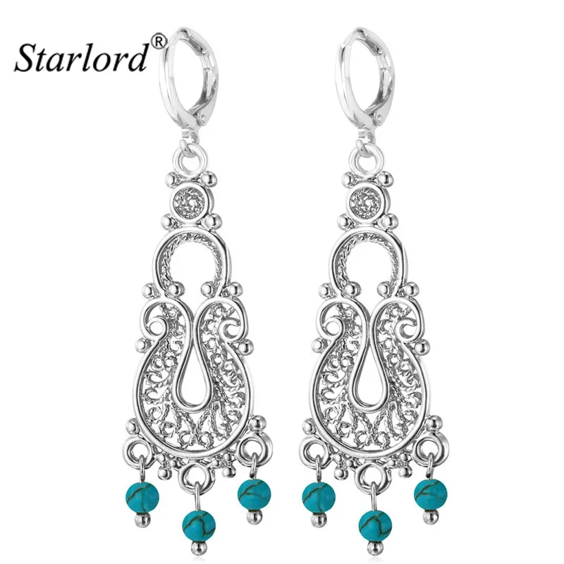 Винтажные серьги Starlord турецкие ювелирные изделия кисточки этнический модный