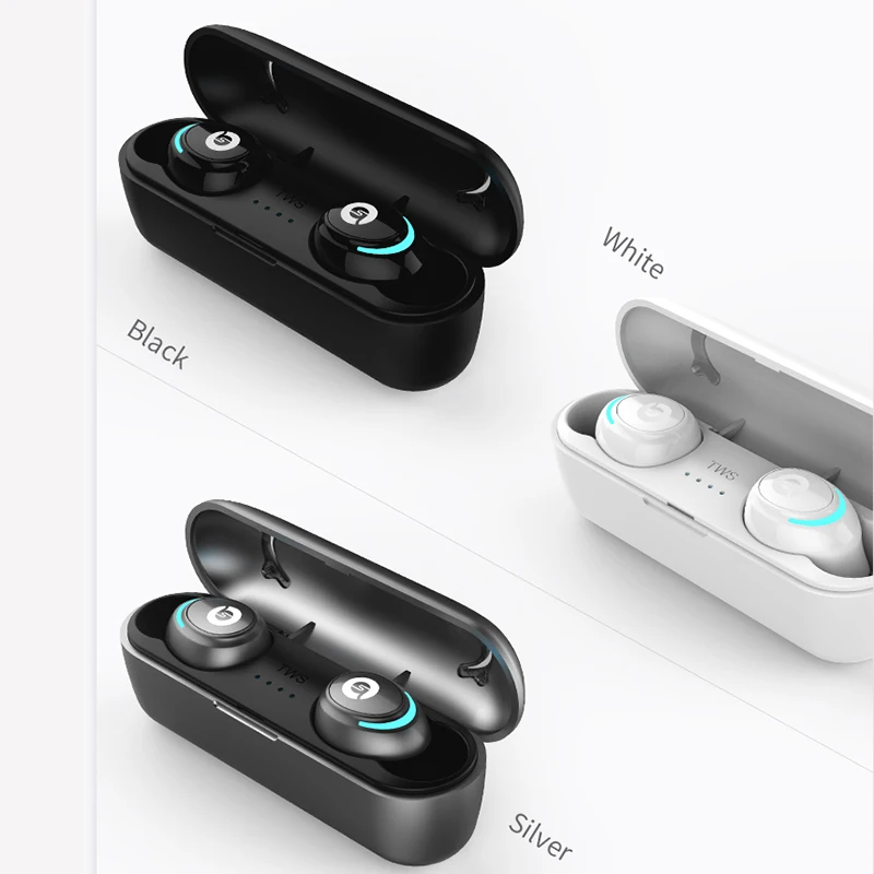 Фото Мини TWS Bluetooth 5,0 наушники 3D настоящие Беспроводные стереонаушники с микрофоном №2