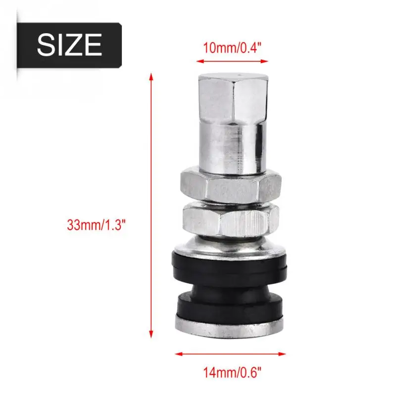10pcs TR161 Metal Car Truck Motorcycle Bolt In Tire Tyre Valve Short Stems with Dust Cap Stem Kit | Автомобили и мотоциклы