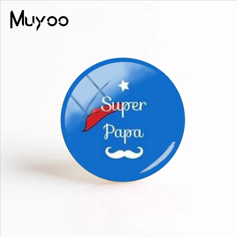 Новинка 2018 модное фото ручной работы Super PAPA кабошоны купол подарок на день отца