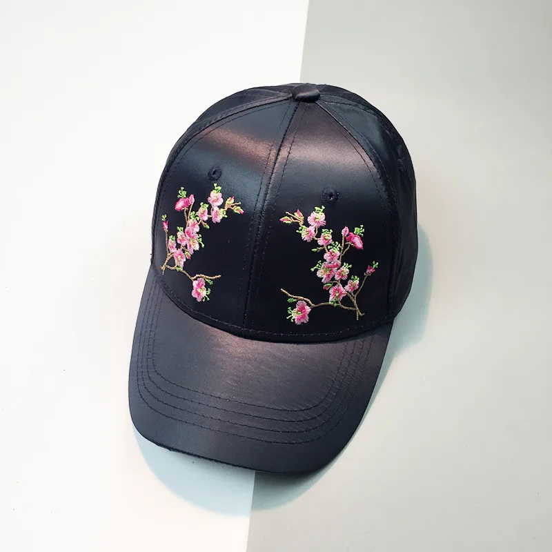 Новая высококачественная Женская Бейсболка с цветочной вышивкой красивая