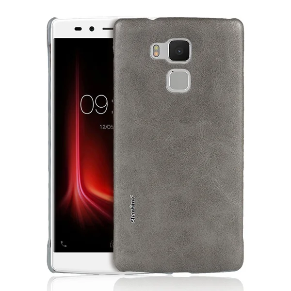 Чехол для Vernee Apollo Lite, чехол для Vernee Apollo Lite, деловой чехол, роскошная винтажная Обложка на заднюю панель из искусственной кожи - Цвет: GRAY