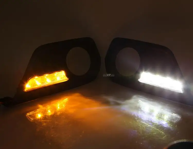 Hireno Car LED DRL Waterproof ABS 12V Daytime Running Lights for ISUZU MU-X 2015-16 Fog lamp 2PCS | Автомобили и мотоциклы