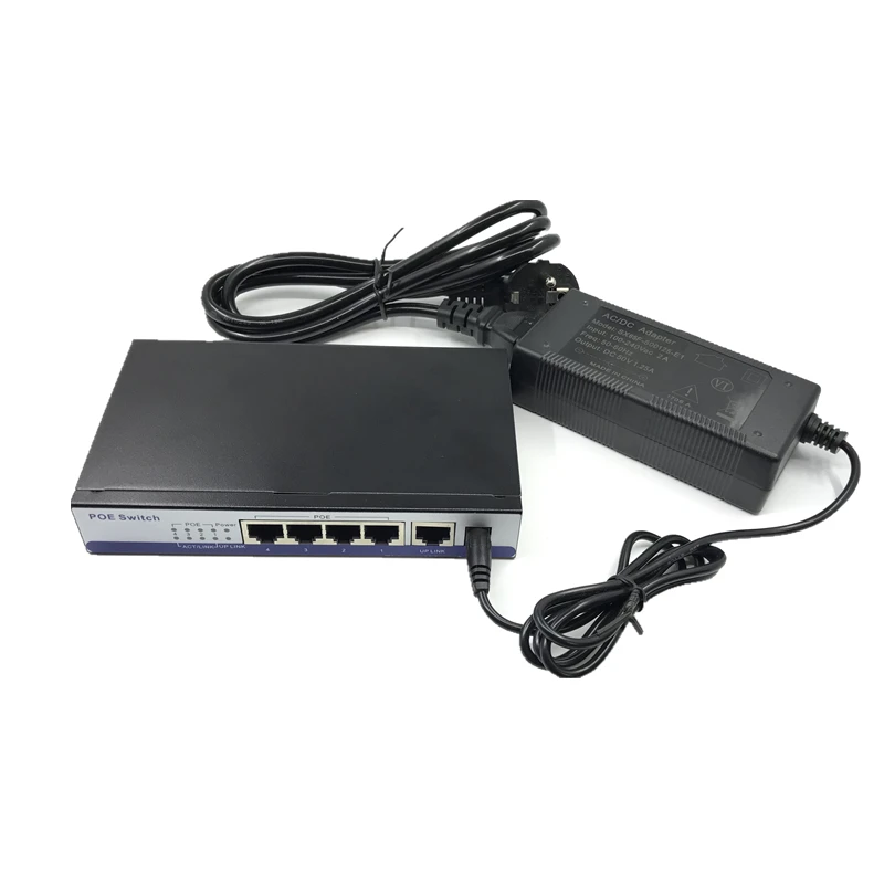 Коммутатор rj45 ANDDEAR-10/100 Мбит/с poe 802.3af 8 портов голосовой сигнал 15 5 Вт для ip-камеры nvr