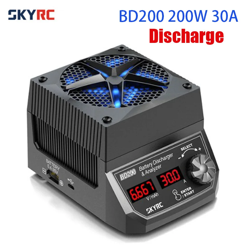 Тестер емкости батареи SKYRC BD200 оригинальный тестер разрядки 200 Вт 30A 5 4 В 35 нагрузки