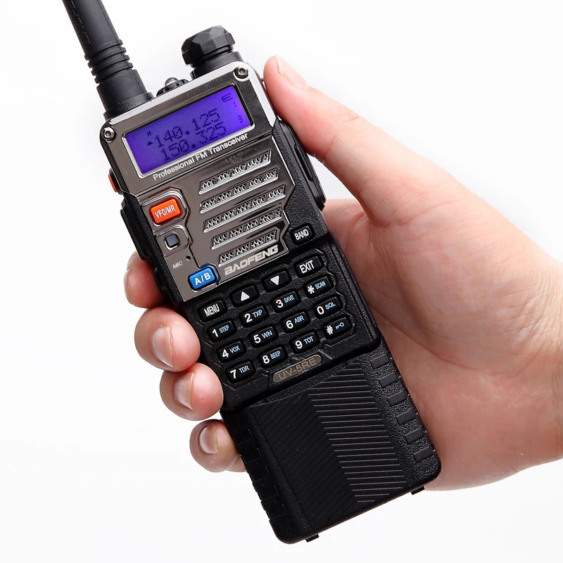 BaoFeng UV 5RE 8 Вт Мощный иди и болтай Walkie Talkie “иди 3800 мАч 10 км дальний UHF УКВ диапазона CB