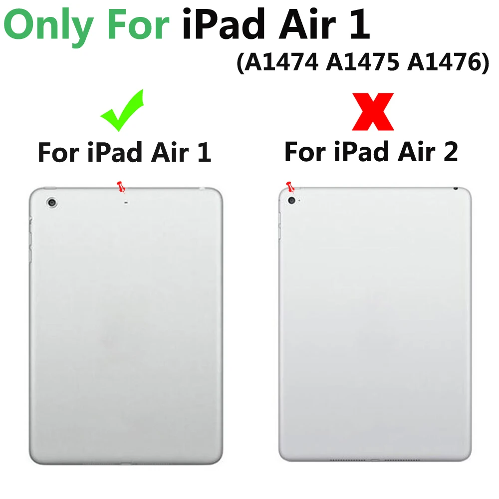 Магнитный чехол из искусственной кожи для Apple iPad 5 Air 1 Air1 9 7 A1474 A1475 | Компьютеры и