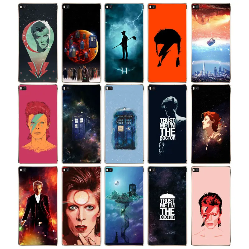 DREAMFOX M450 David Bowie Doctor Who Caja Мягкий силиконовый чехол из ТПУ для Huawei P8 P9 P10 Lite Plus 2017 Honor 8