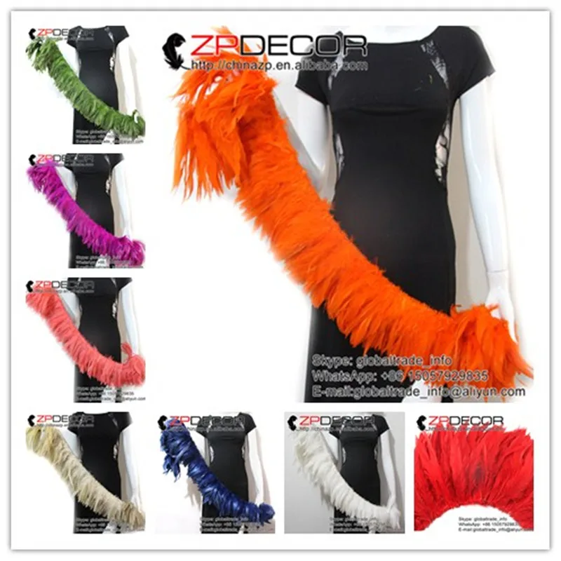 ZPDECOR 800 шт./лот 6 8 дюймов красивый отбеливатель крашеный петух шлаппен перья цвет