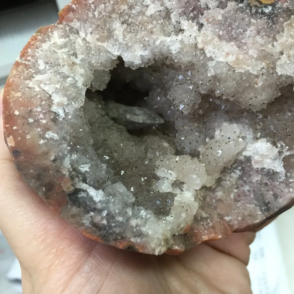 460 г натуральный чистый и агат аметист геоде особенный с лечебным действием