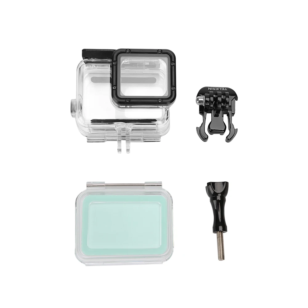 Smochm 45 м подводный корпус водостойкий Чехол + осязаемый чехол для Go pro Hero 5/Hero 6 7