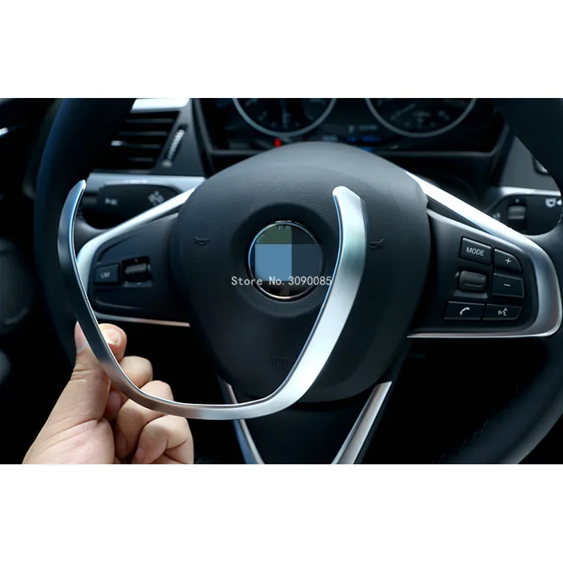 COLLBT ABS Chrome Steering Wheel Sequins Decoration Trim Cover For BMW X1 2016-17 1 series 2017 2 Tourer 2015-17 | Автомобили и