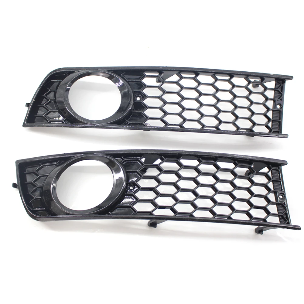 2 шт. Передняя Нижняя решетка бампера противотуманная фара крышка для Audi A4 B6 2001 2005