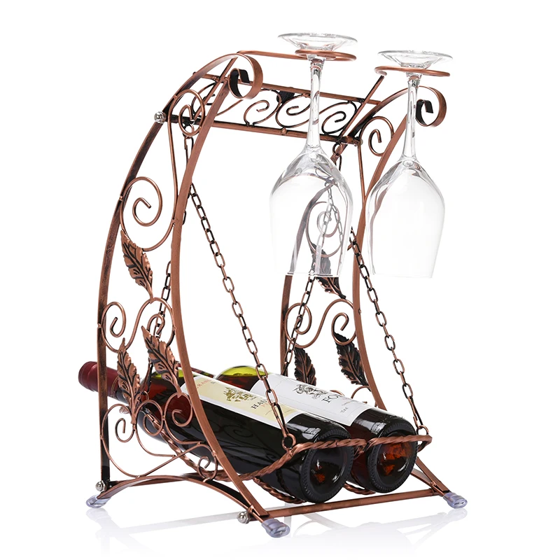 Новый узор оригинальность бронзовая форма качания железное вино стекло и