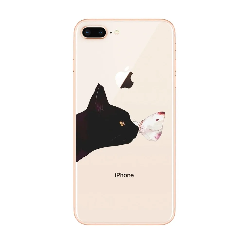Эксцентричные открытые Чехлы seracase для iphone X 6 6S 7 8 6plus 7plus plus мягкий силиконовый