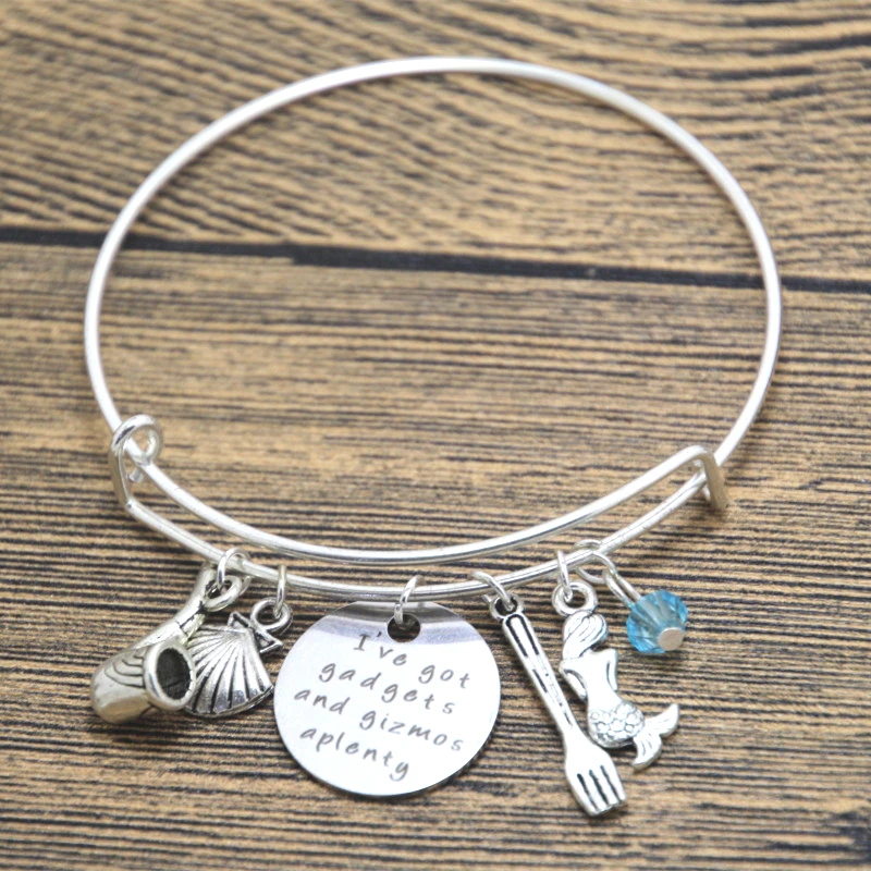 12 шт./лот браслет Ариэль вдохновил Русалочки у меня есть гаджеты и подарки.