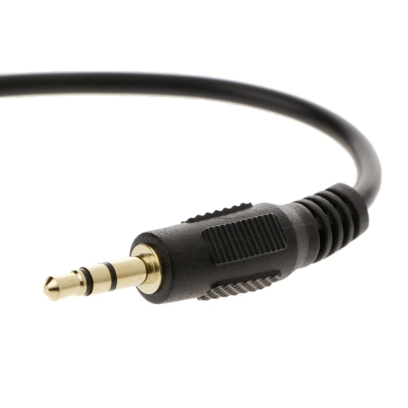 

10cm Auto Car Right Angle Male To Male 3.5mm Aux Jack Speaker Audio CableAdapter