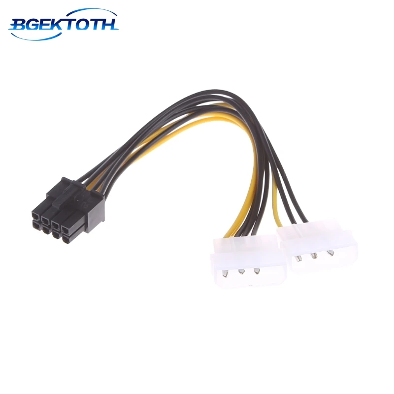 2 шт. 4 контактный кабель адаптера питания Molex LP4 8 Pin PCI Express|4-pin molex|adapter cablepsu power cable |