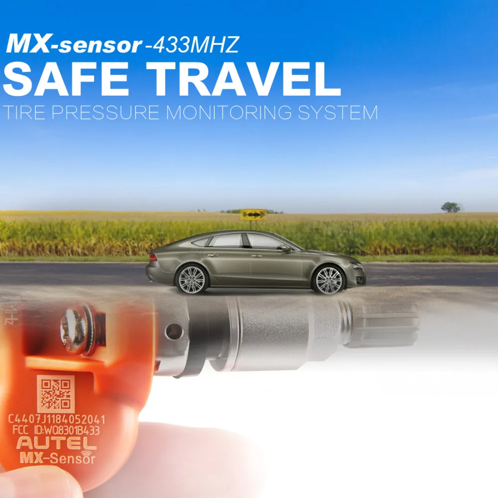 4 шт. autel TPMS сенсор инструмент для ремонта автомобилей шин сигнализация давления в шинах датчик MX 433 МГц Поддержка программирование с TS501/TS508k