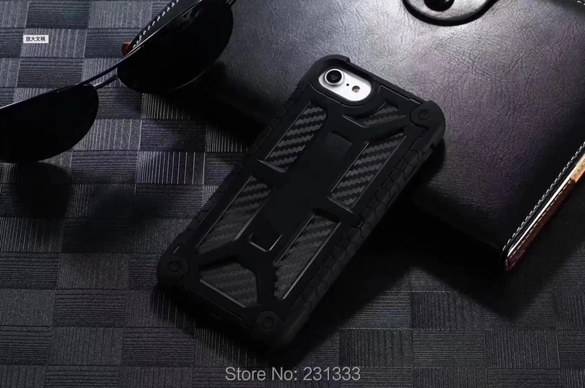 C-ku Hybrid Armor Hard PC TPU Case For Iphone X 8 8TH 7 PLUS 7PLUS 6 6S SE 5 5S Carbon firber Litchi Shockproof Skin Luxury 1pcs | Мобильные