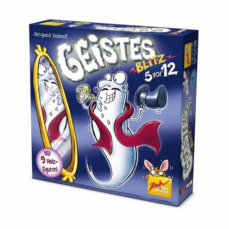 Настольные игры для семьи Geistes 5 vor 12 2 8 быстрая реакция Blitz с инструкциями на