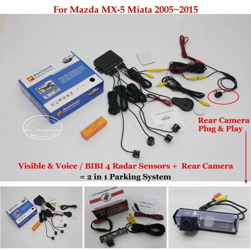 

Для Mazda MX-5 Miata 2005 ~ 2011 2012 2013 2014 2015 Датчики парковки авто система сигнализации датчик заднего вида камера заднего вида