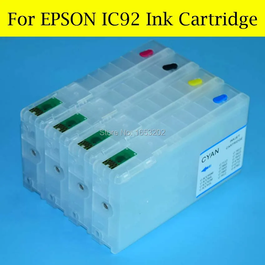 Картридж с чернилами IC92 4 цвета дуговым чипом для принтера Epson PX-M840 M840 PX-S840 S840 840 |