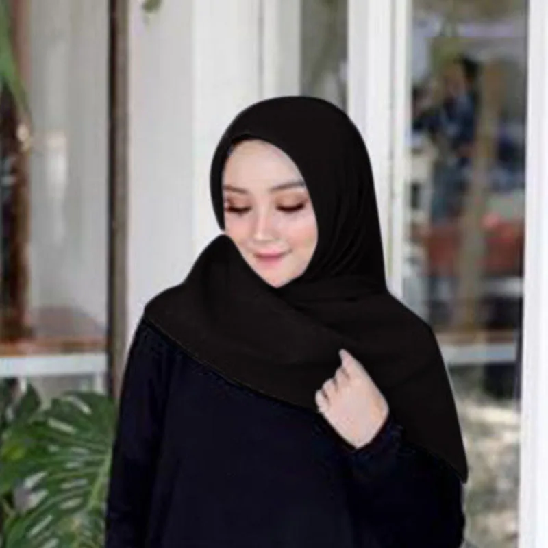 Женский головной убор мусульманский шарф Средний Восток шарфы шаль без рисунка