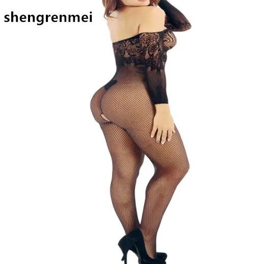 Женское белье из латекса shengenmei эротическое сетка ночная рубашка белого цвета