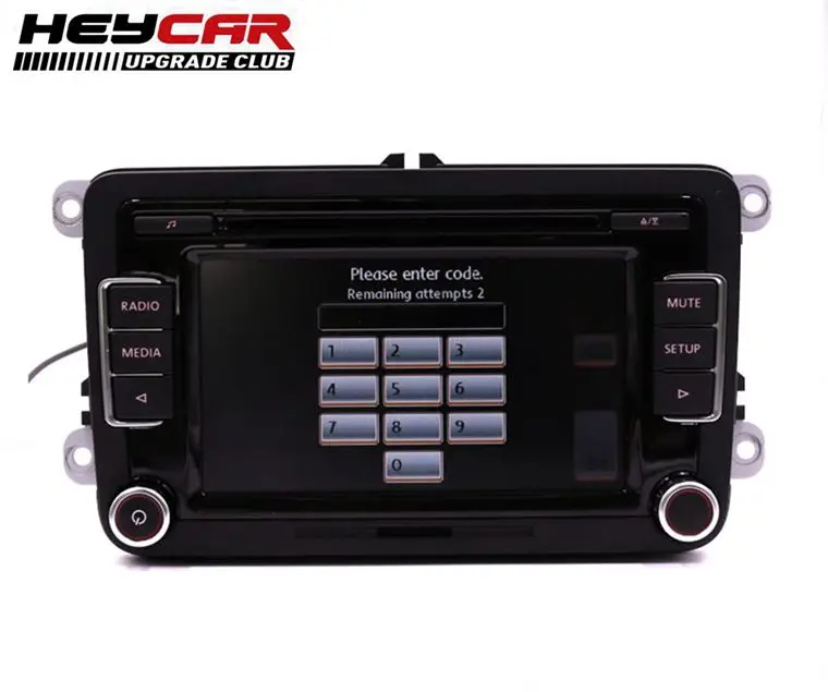 Оригинальное автомобильное радио RCD510 CD USB AUX RVC камера заднего вида для Golf 5 6 MK5 MK6 Jetta CC Tiguan Passat с кодом