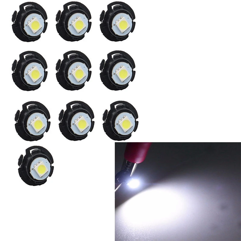 

10pcs T3 Led Neo Wedge SMD Dashboard Instrument Cluster Light Car Panel Gauge Speedo Dash Bulbs yellow 10X