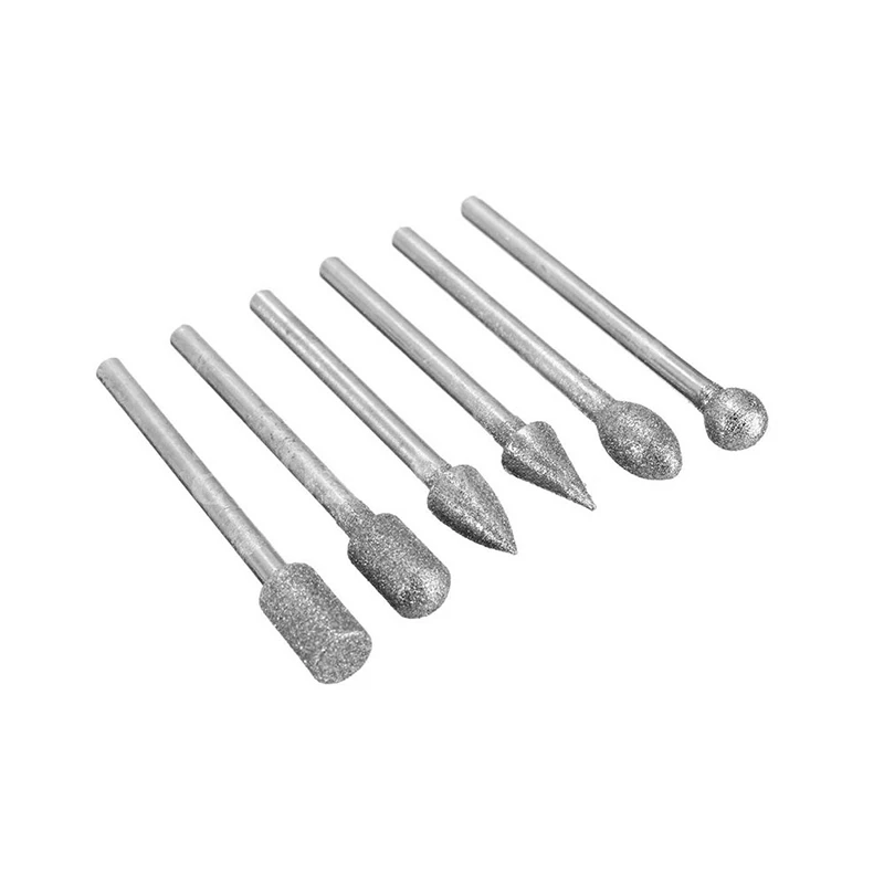 

20Pcs 3mm Shank Diamond Burr Bit Cut Engraving Carving Rotary Drill Bits