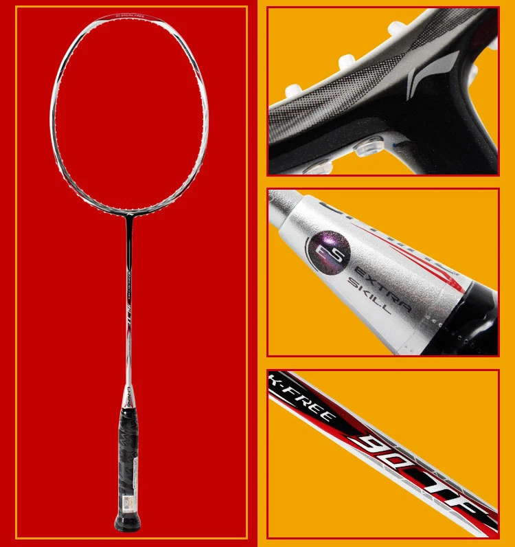 Li Ning 3D брейкфри 90TF карбоновая ракетка для бадминтона профессиональная ракетка для бадминтона