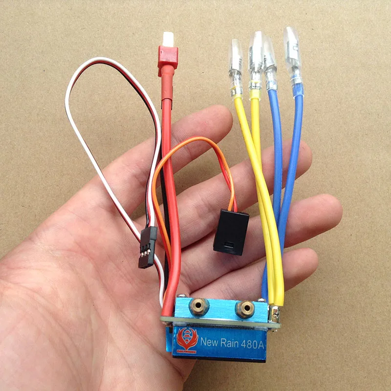 1 шт. двухсторонний двунаправленный 480A ESC 2S-4S Lipo Brushed контроллер прямой/обратной