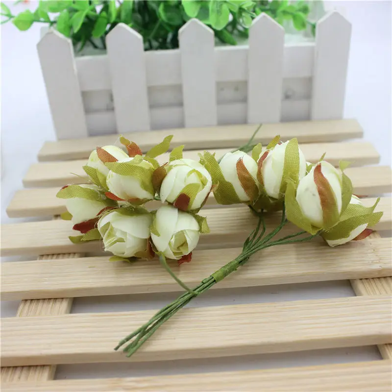 6 шт. букет цветов из искусственного шелка|flower flower|flower handflower cloth |