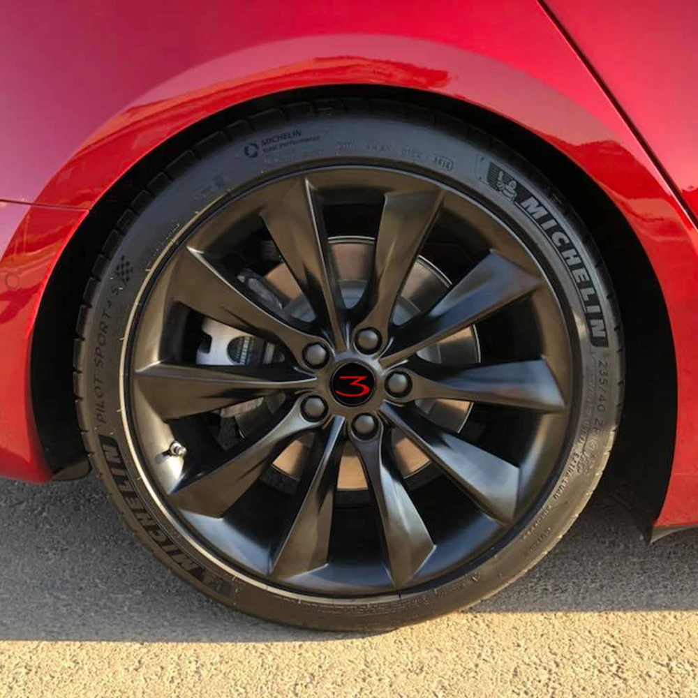 4 шт. для Tesla модель 3 автомобильные колпачки для колес автомобиля Стайлинг гайка ступицы колеса крышка автомобиля внешний декор 58 мм универсальные автомобильные аксессуары