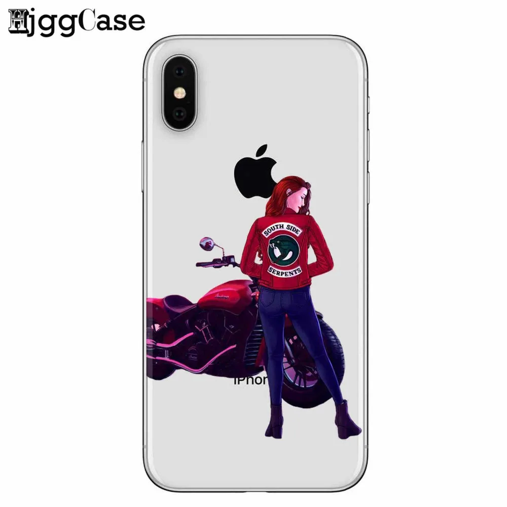 Чехол для телефона с американским ТВ ривердейлом саутсайдом змеем iphone X 8 7 6 6S Plus 5