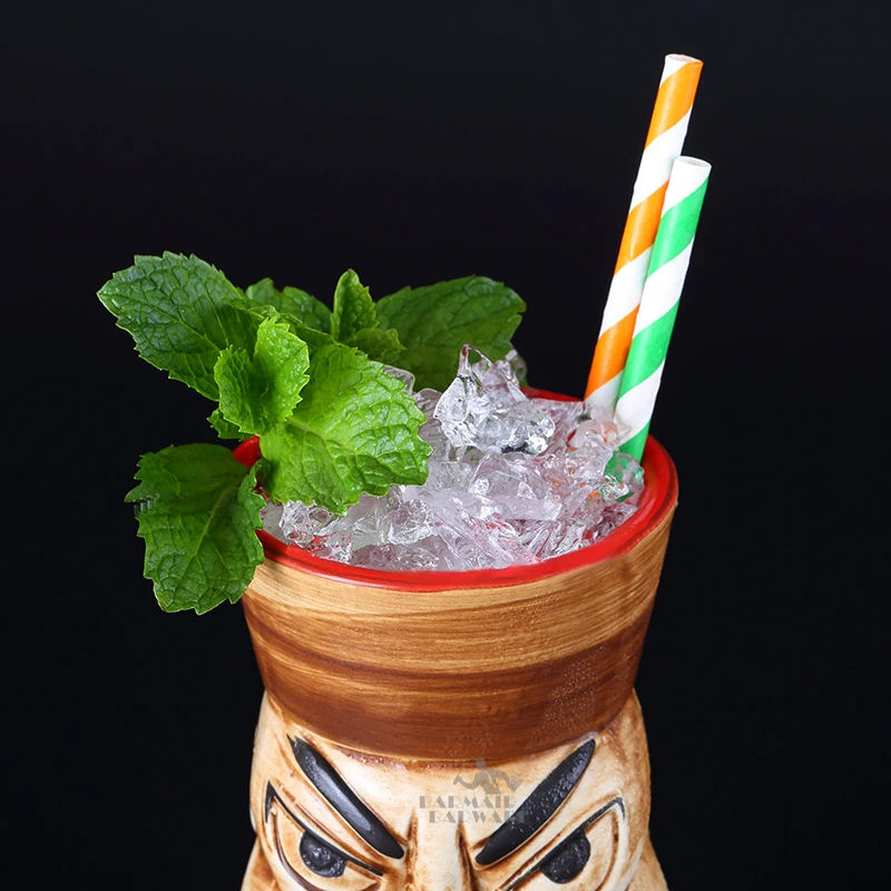 470 мл Гавайская керамическая Tiki кружка креативная фарфоровая пивная винная кружка чашка барные инструменты