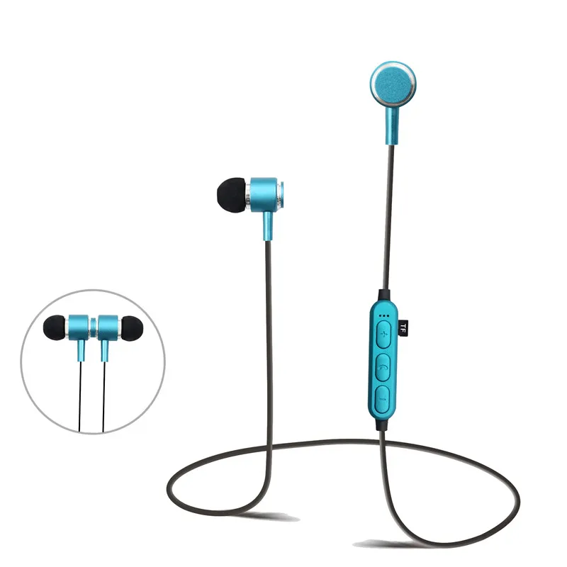 Shengtena магнитные bluetooth наушники беспроводные спортивные басы мини стерео микрофон
