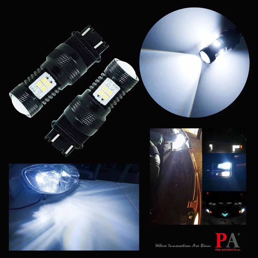 PA светодиодный 2шт x ксеноновый Белый 3157 3156 14SMD высокой мощности SMD 3030 резервный
