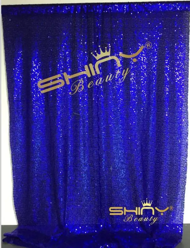 Royal Blue ShinyBeauty 20x10 футов бронзовые занавески для гостиной, фон с блестками, свадебные фото стенды, вечерние фоновые фотографии с блестками - Цвет: Royal Blue