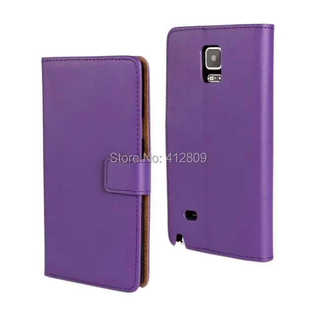 Fashion Genuine Leather Stand Skin Folding Wallet Style Pouch Cover Case for Samsung Galaxy Note 4 Cellphone Bags Free | Мобильные