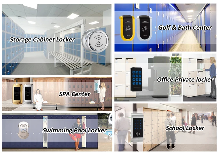 Электронный RFID ключ карты шкафчик замки для безопасного шкаф для хранения ящиков с 2 синими брелками