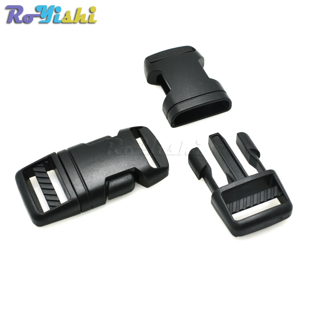 

3/4"(20mm) Webbing Plastic Arc & Flat Buckle for Backpack Straps Belts Hiking Camping Bags