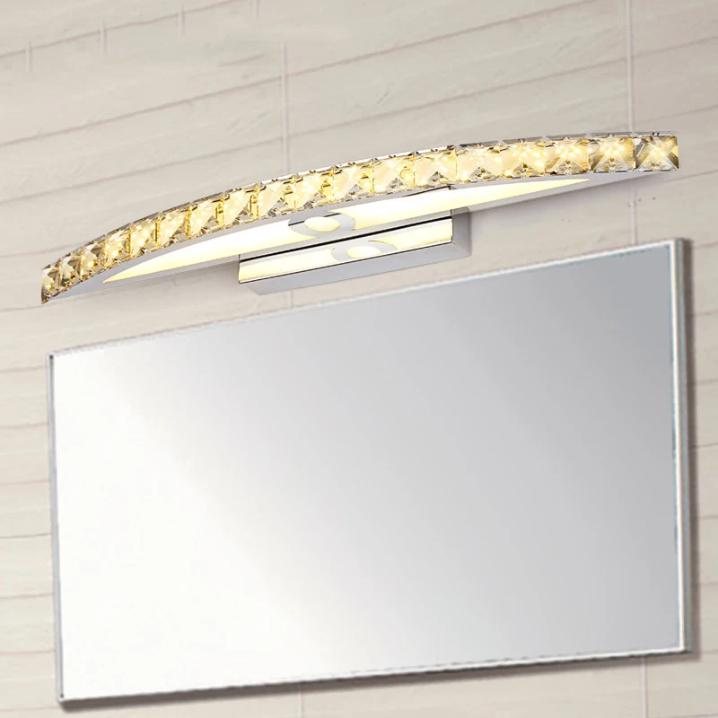 Светодиодный хрустальный зеркальный светильник 44 см ~ 70 современный