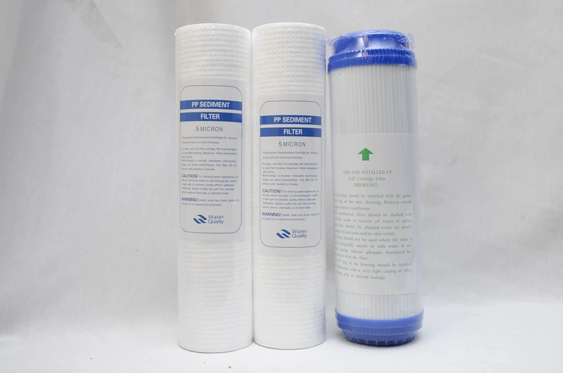 10-Inch Water Purifier Filter 1 PCS UDF Granular Activated Carbon + Two PP Cotton Reverse Osmosis System | Водяные фильтры